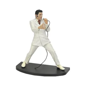 OEM Factory Direct Resin Berühmter Sänger mit Mikrofon Statue Skulptur Poly resin Personal isiertes Handwerk Elvis Presley Figur