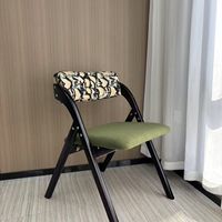 Chaise de salle à manger pliante en bois de style nordique, dossier épaissi, légère et multifonctionnelle pour la maison et le bureau, vente directe d'usine L061