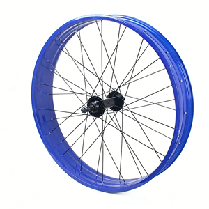 Vélo de neige avec pneus ultra larges, jeu de roues en alliage d'aluminium 24/26*4.0, vélo à pneus larges, vélo de plage, <span class=keywords><strong>roue</strong></span> avant et arrière - Product Image 4