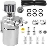 OCC-1041 Kit Récupérateur d'Huile Moteur Cloisonné Universel de Haute Qualité 300 ml avec Reniflard 3/8" en Aluminium pour Réservoir de Carburant