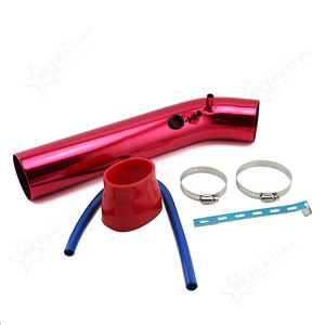 รถเย็นกรองอากาศ Induction Kit สูงท่อ Bent ยืดอากาศท่อชุด Universal - Product Image 3