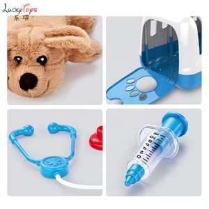 Ensemble de jeu d'imitation vétérinaire pour enfants de 2 à 14 ans avec table d'examen pour animaux en plastique et outils médicaux, <span class=keywords><strong>jouet</strong></span> de jeu de rôle docteur animal - Product Image 3
