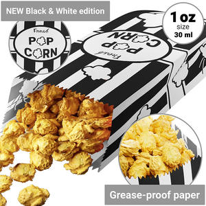 Pacchetto personalizzato all'ingrosso di colore popcorn favore <span class=keywords><strong>dolci</strong></span> pasticceria striscia di caramelle piccolo cibo regalo sacchetti di carta Kraft con il proprio Logo - Product Image 3