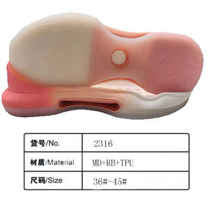 Suelas de Zapatos Personalizables Ligeras Antideslizantes con Cojín de Aire de TPU y Goma a un Precio Accesible - Product Image 2