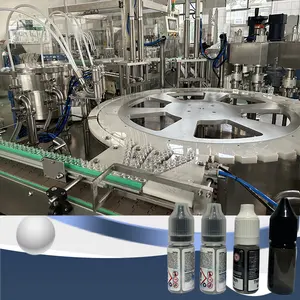 Automatic Solvent Cleaning Oil Concentrates Chubby Gorrila Bottle Bottling Filling Capping Machine for Packing Line