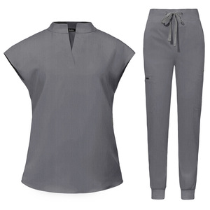 Conjuntos de Uniformes Médicos Elásticos de Manga Corta Unisex, Modelo Jinteng 42051, para Uso en Hospitales, Salones de Belleza y Quirófanos, Disponibles en Stock - Product Image 5