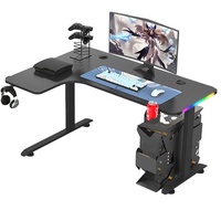 Escritorio para Juegos Beisijie con Muestra Gratuita, Escritorio para Juegos en Forma de L, Mesa para Juegos de Computadora con RGB
