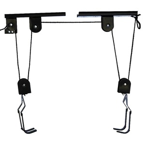 Soporte <span class=keywords><strong>de</strong></span> Bicicleta <span class=keywords><strong>de</strong></span> Acero ZMORE con Polea y Montaje en Techo, Color Negro, Logotipo Personalizado, para Almacenamiento y Exhibición <span class=keywords><strong>de</strong></span> <span class=keywords><strong>Bicicletas</strong></span> - Product Image 2
