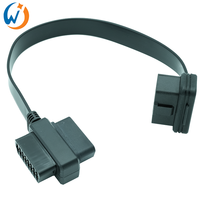 Cable OBD J1962 Cable adaptador OBD plano de 16 pines macho a hembra tipo T 30 CM