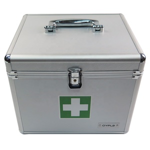 Caja Organizadora de Medicamentos de Aluminio para Enfermería, Bolsa de Almacenamiento de Medicamentos de Emergencia, Estuche de Primeros Auxilios con Cierre de Seguridad - Product Image 3