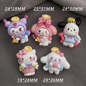 Imanes de Resina <span class=keywords><strong>C1</strong></span> con Diseño de Ángel y Halo, para Manualidades Infantiles, Decoración de Carcasas de Teléfono, Pinzas para el Cabello y Joyería - Product Image 2