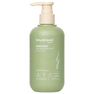 Champú HALORINNA Romero y Menta 300ml con Biotina para Limpieza Profunda del Exceso de Grasa, Refrescante para el Cuidado Diario del Cabello y Cuero Cabelludo - Product Image 1