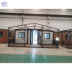 Maisons mobiles modulaires préfabriquées extensibles et pliables Morden, maisons miniatures de 2, 3 ou 5 chambres, maisons conteneurs hôtelières avec terrasse - Product Image 6