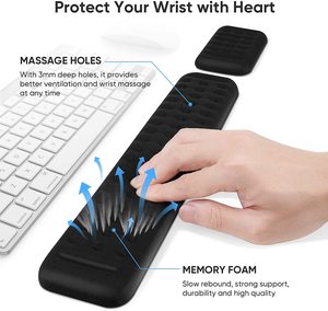 Bộ Nhớ Bọt Bàn Phím Nghỉ Ngơi Cổ Tay Chuột <span class=keywords><strong>Pad</strong></span> Hỗ Trợ Cổ Tay Thiết Kế Công Thái Học Cho Văn Phòng Tại Nhà Văn Phòng Máy Tính Xách Tay Máy Tính Để Bàn - Product Image 2