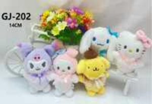 Peluche My Melody 14 cm, morbido giocattolo di peluche per bambini dai 2 ai 4 anni, regalo unisex - Product Image 1