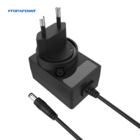 Adaptateur secteur multi-prises Frontpower 5-30V 0.4-3A 12W avec protection OVP pour ordinateur portable, écouteurs, caméra CCTV et haut-parleur