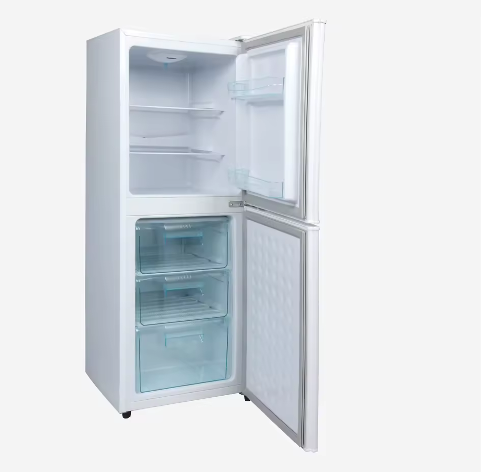 double door glass fridge