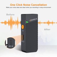Microphone cravate sans fil miniature COMICA Vimo C 2.4G avec étui de charge, léger, réduction de bruit, quad, pour smartphone et appareil photo