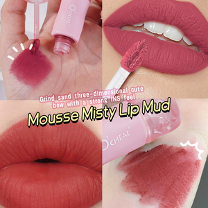 ลิปครีมเนื้อแมทกำมะหยี่ ติดทนนาน ไม่ติดแก้ว สีแดงนู้ด ขายส่ง - Product Image 5