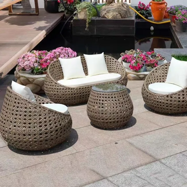 Garden Furniture Latest design Terrace Lounge Outdoor Garden Sofa Patio Garden sofa set