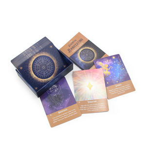 Cartas de <span class=keywords><strong>Tarot</strong></span> con Impresión Personalizada a Precio de Fábrica, con Guía para la Familia y Mazo de Cartas de <span class=keywords><strong>Or</strong></span>áculo con Caja con Tapa y Base - Product Image 1