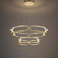Lustre en acrylique personnalisé, créatif, moderne, pour salon, chambre à coucher, style minimaliste, en aluminium, avec éclairage LED