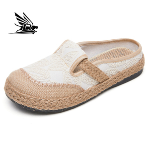 Sandalias planas informales de moda de verano para <span class=keywords><strong>mujer</strong></span>, zapatos de estilo para caminar con patrón de <span class=keywords><strong>rejilla</strong></span> para <span class=keywords><strong>mujer</strong></span>, zapatos clásicos en stock - Product Image 2