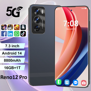 กล้องหลัง108MP 12 <span class=keywords><strong>Pro</strong></span> รุ่นใหม่ Qualcomm8 Gen 2 OCTA Core <span class=keywords><strong>7</strong></span>.3 ''144Hz HD 8800MAH แบตเตอรี่5G LTE สมาร์ทโฟน120W - Product Image 1