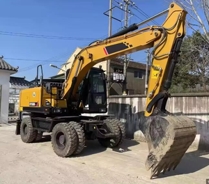 Excavatrice sur pneus EVANGEL SY155W (Tier4 F & StageV) avec moteur EPA pour la construction routière urbaine et commande pilote climatisée - Product Image 6