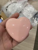 Emballage cosmétique en forme de cœur pour boue à lèvres, prêt à expédier, sans MOQ, boîte cosmétique vide avec couvercle rouge et clip pour pince à lèvres à double couche