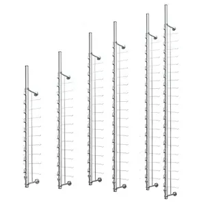 Soporte de exhibición de vidrio de bloqueo, barra de exhibición de gafas, el más vendido