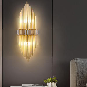 Nieuwe Ontwerp Luxe Gouden Led Crystal Wandlamp Indoor Retro Antieke Ontwerp Decoratieve Wandlamp - Product Image 2