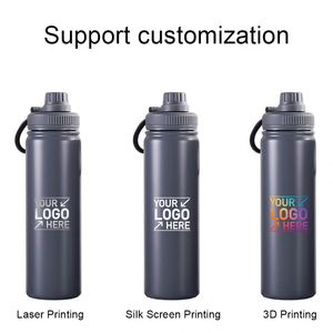 Custom logo 18oz 22oz 25oz 32oz Stainless Steel Vacuum <b>Flask</b> Sport Powder Coated Promotional Gifts Events Water Bottle - Product Image 4