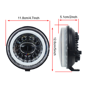 ไฟหน้ารถจักรยานยนต์12V 4.7นิ้วพร้อมไฟหน้า Halo DRL เหมาะสำหรับชิ้นส่วนสกูตเตอร์ไฟฟ้า <span class=keywords><strong>Vespa</strong></span> - Product Image 2