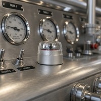 Vanne indicatrice de pression pneumatique en alliage d'aluminium, vanne pilote de sécurité pour systèmes de contrôle de l'air