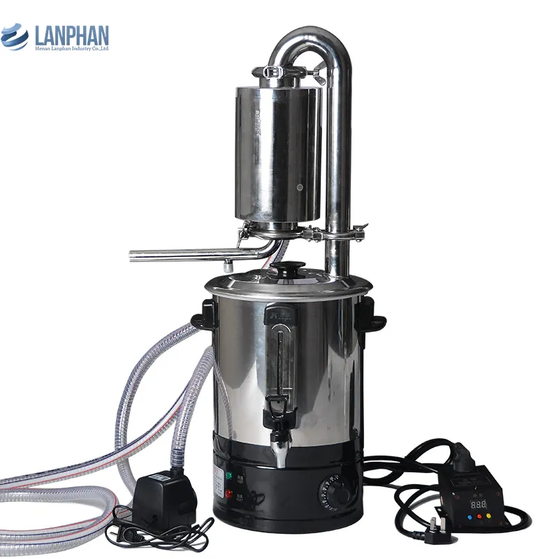 Petit appareil de distillation par vapeur pour huiles essentielles, 20 l, équipement de laboratoire, système de fabrication