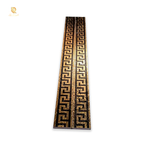 Springletile Foshan Building Materials Italian Matt Floor Ceramic Bathroom and Toilet <strong>Tile</strong> Luxury Gold Decorative Border <strong>Tile</strong> - Product Image 1