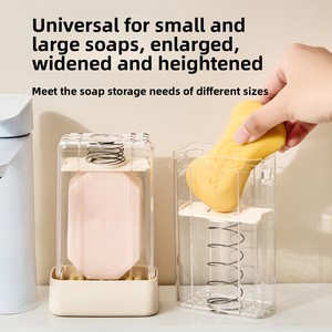 Brosse à savon multifonction à ressort avec couvercle anti-poussière, rechargeable, pour la vaisselle, les chaussures et le nettoyage <span class=keywords><strong>de</strong></span> la salle <span class=keywords><strong>de</strong></span> bain - Product Image 4
