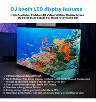 Panel LED Comercial Flexible para Mostrador de DJ, Pantalla LED para Mesa de Centro Comercial, Tamaño Personalizado