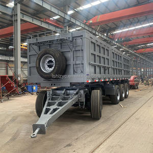 Prix d'usine Remorque complète personnalisée 3 essieux 4 essieux 5 essieux Remorque de chargement Barre de tirage Remorque à vendre Prix bon marché à <span class=keywords><strong>benne</strong></span> latérale - Product Image 4
