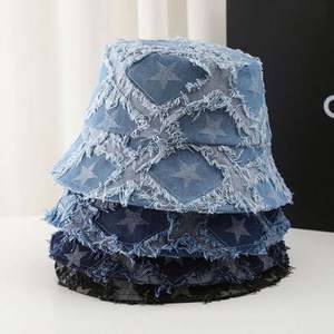 Sombrero de Sol Clásico de Diseño Unisex, Estilo Vintage, de Mezclilla Desgastada, con Bordado 3D, Protección Solar, de Lona, para Uso Diario - Product Image 1