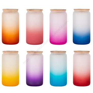 Verres à boire en gros DD1906 de 16 oz, type Mason Jar, pour café glacé, smoothies, bière, avec couvercles en bois - Product Image 5