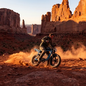 Bicicleta Eléctrica Clásica Vintage con Batería Extraíble, Bicicleta Eléctrica con Llantas Anchas para Desplazamientos y Regalos - Product Image 2