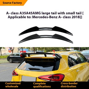 Alerones de Fibra de Carbono para Automóviles Clase A W177 A35 A45 AMG 2018+, Alerón Trasero Grande y Pequeño, Restauración, Diseño de Una Sola Pieza, Compatible con el Modelo - Product Image 2