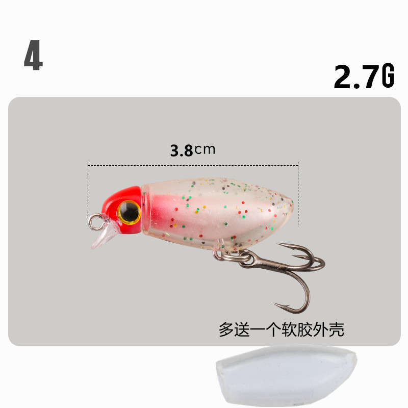 Mino 4 # testa rossa (1 guscio in gomma più morbida)