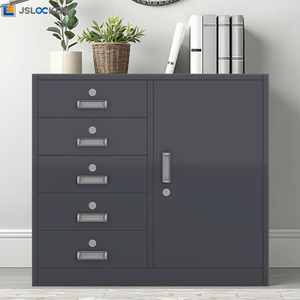 Nhiều lớp thấp Tủ 5 ngăn kéo nộp hồ sơ Locker thép Hiện Đại Văn phòng Tủ hồ sơ cửa trượt thép Locker - Product Image 1