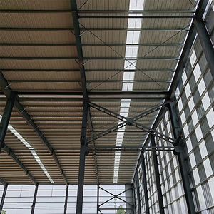 Poutre en acier au carbone et colonne pour entrepôt/atelier/maison modulaire préfabriquée avec système de toiture et de drainage - Product Image 4
