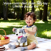 Jouets en peluche pour enfants Tumama, chien interactif commandé par la voix, jouet musical en peluche, chiot qui marche automatiquement, jouets interactifs pour bébés