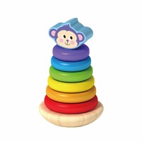 Juguete apilable inteligente de madera Montessori de diseño popular para niños