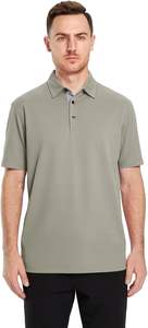 Polo de Golf de Piqué Informal Sólido para Hombre, Camisa de Manga Corta que Absorbe La Humedad, Tejido de Punto Impreso, Estilo Informal - Product Image 2